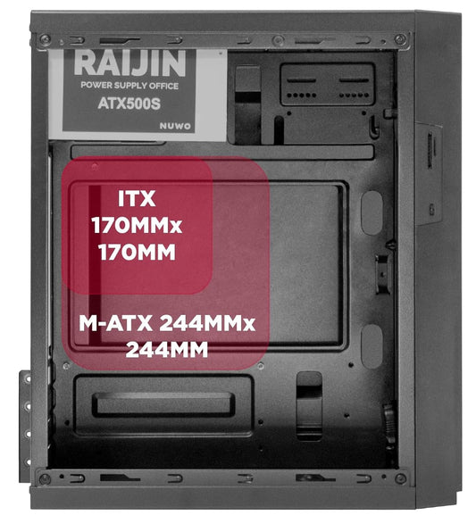 Case Mini Tower 240W Leshi L703 Cr 4Usb3 0 4Mm Spcc Black - Visualizzazione dettagliata