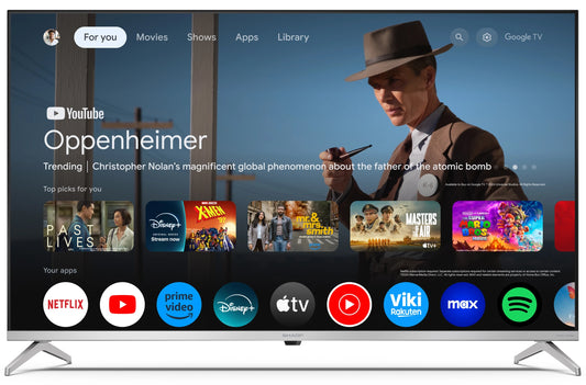 Tv 70 Sharp Qled 70Gp6260E Uhd 4K Google Tv Smart Qled Tvsat Cert - Visualizzazione dettagliata