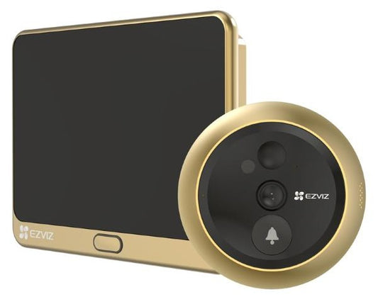 Spioncino Wifi Con Display 4 3 Oro 2Mp Pir H265 Bat Ric Antiscasso - Visualizzazione dettagliata
