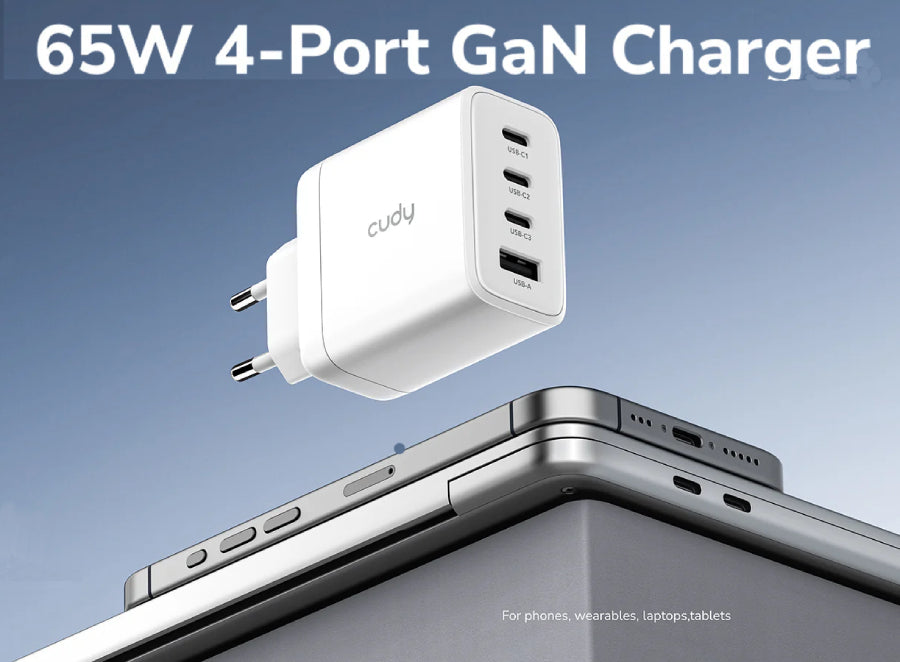 Carica Batteria Usb C 65W 3P Usb C 65Wmax 1 Usb A 30W - Visualizzazione dettagliata