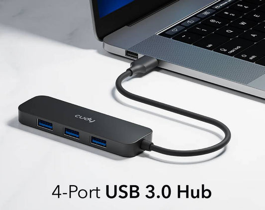 Hub Usb Cudy 5P 4Pusb A 3 2 1 Upstr Eam Usb A Male 5Gbps - Visualizzazione dettagliata