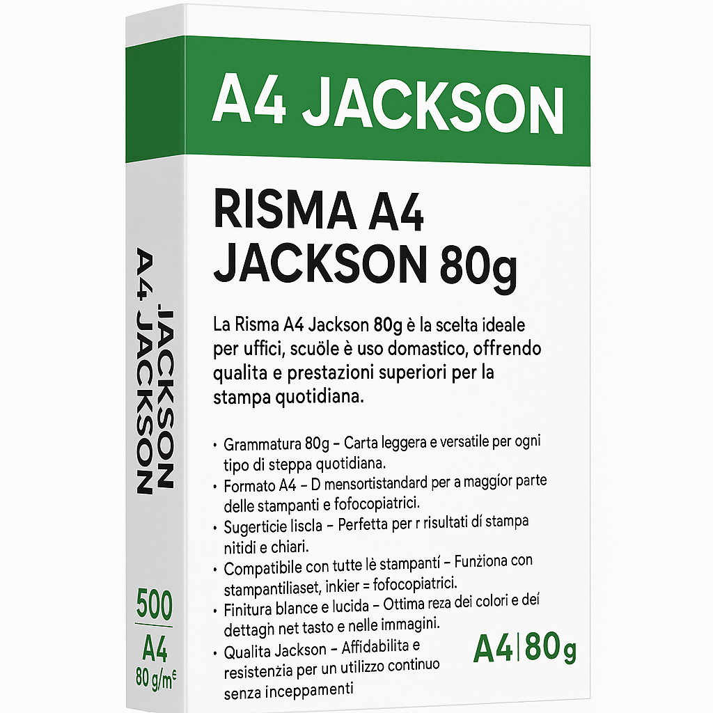 Risma A4 Jackson 75Gr - Visualizzazione dettagliata