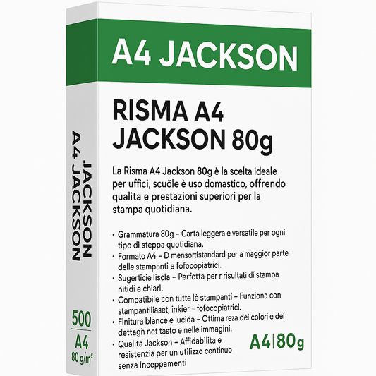 Risma A4 Jackson 75Gr - Visualizzazione dettagliata