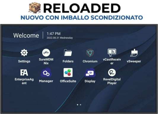 Mon 43Ds Uhd Mm Dvi Hdmi Vesa 4K 500Nit 4Gb 32Gb Andr 11 Scatola Out - Visualizzazione dettagliata