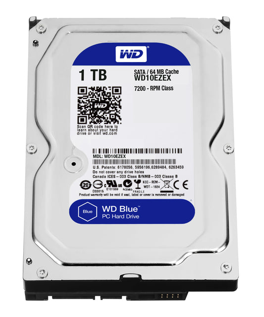 Hd 3 5 1Tb 7200Rpm 64Mb Sata3 Blue Wd Blue - Visualizzazione dettagliata
