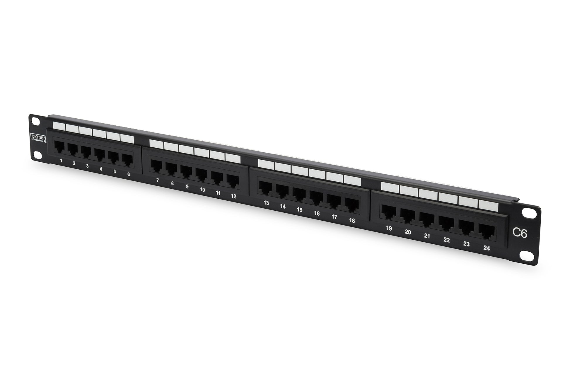Patch Panel 24 Porte Non Schermato Utp Cat 6 8 Poli Rack 19 - Visualizzazione dettagliata