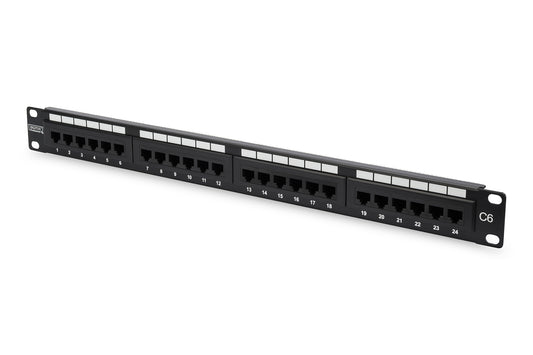 Patch Panel 24 Porte Non Schermato Utp Cat 6 8 Poli Rack 19 - Visualizzazione dettagliata
