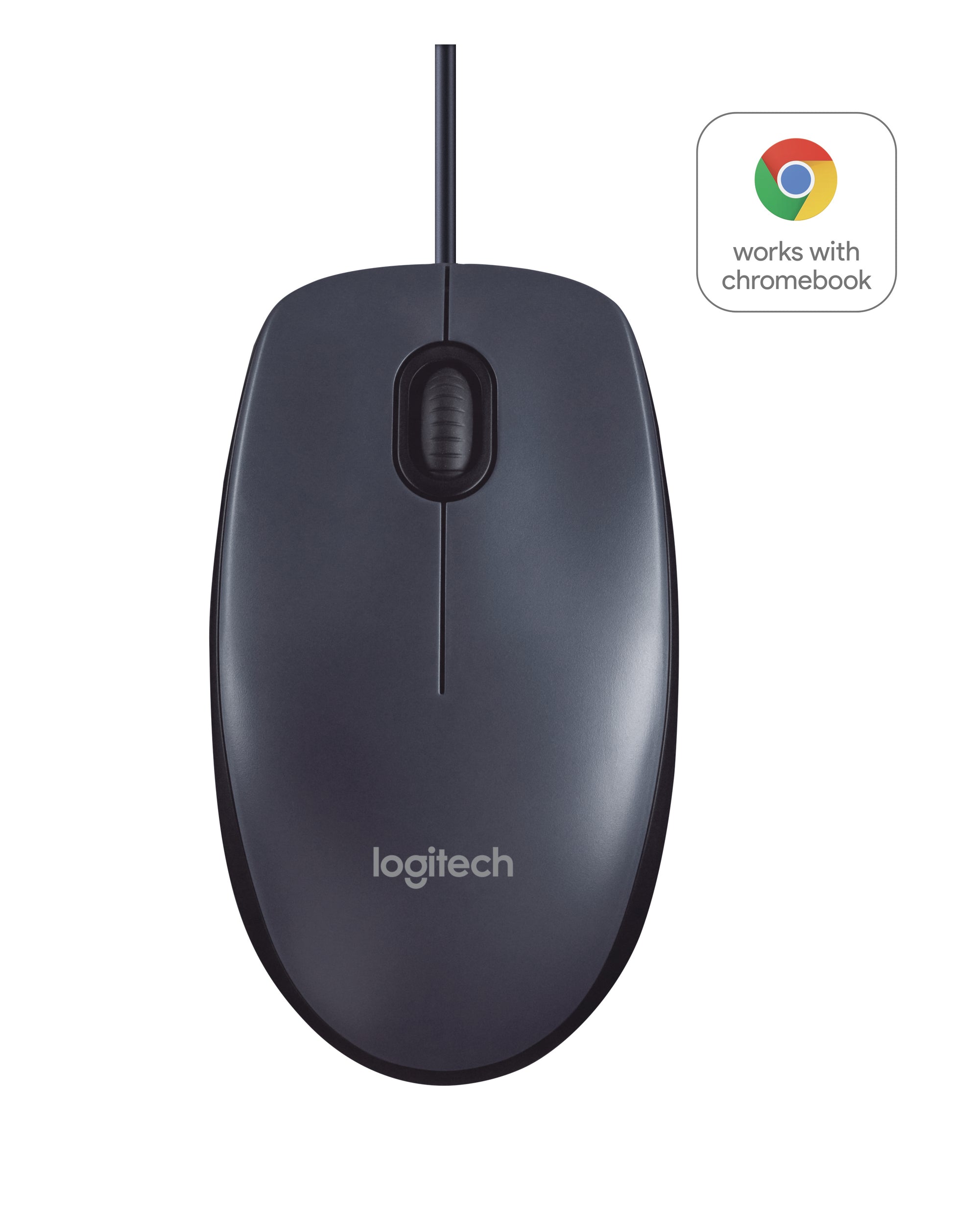 Mouse B100 Log Oem Usb Bk Nero Con Scrolling - Visualizzazione dettagliata