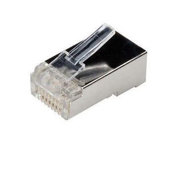 Plug Rj45 Rete Cat 6 Ftp Transparet Conf 10Pcs Adj - Visualizzazione dettagliata