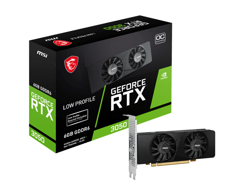 Vga Msi Rtx 3050 Lp 6G Oc Oc 6Gb Ddr6 128Bit 1Hdmi 3Dp 130W - Visualizzazione dettagliata