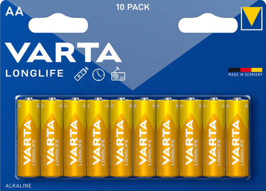 Batteria Stilo Aa 1 5V Lr06 Long Life 10Pz Varta Megapack - Visualizzazione dettagliata