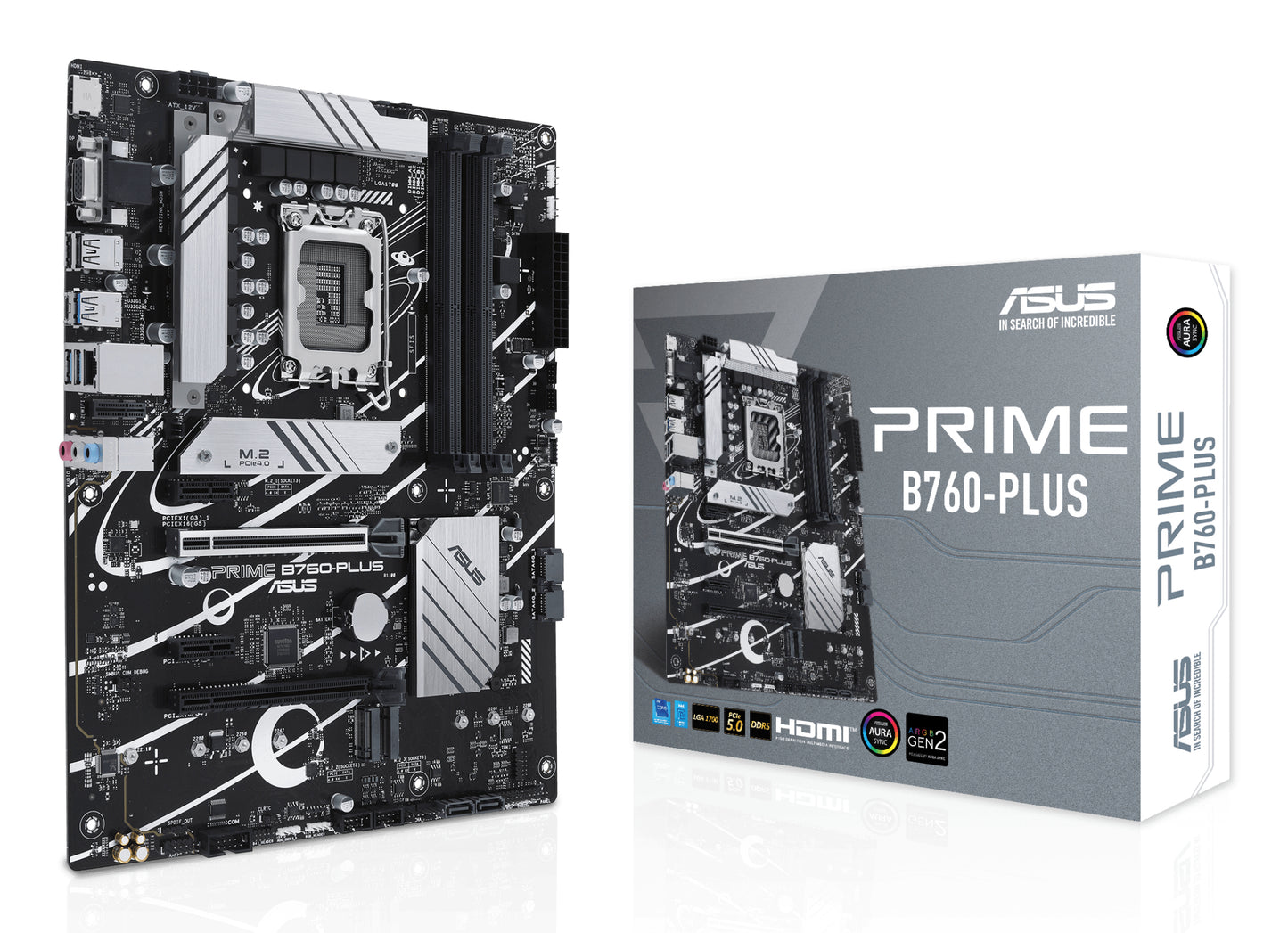 Mb Asus Prime B760 Plus S1700 4D5 4S3 3M 2 2Pci U3 2 Dp D Sub Hd Atx - Visualizzazione dettagliata
