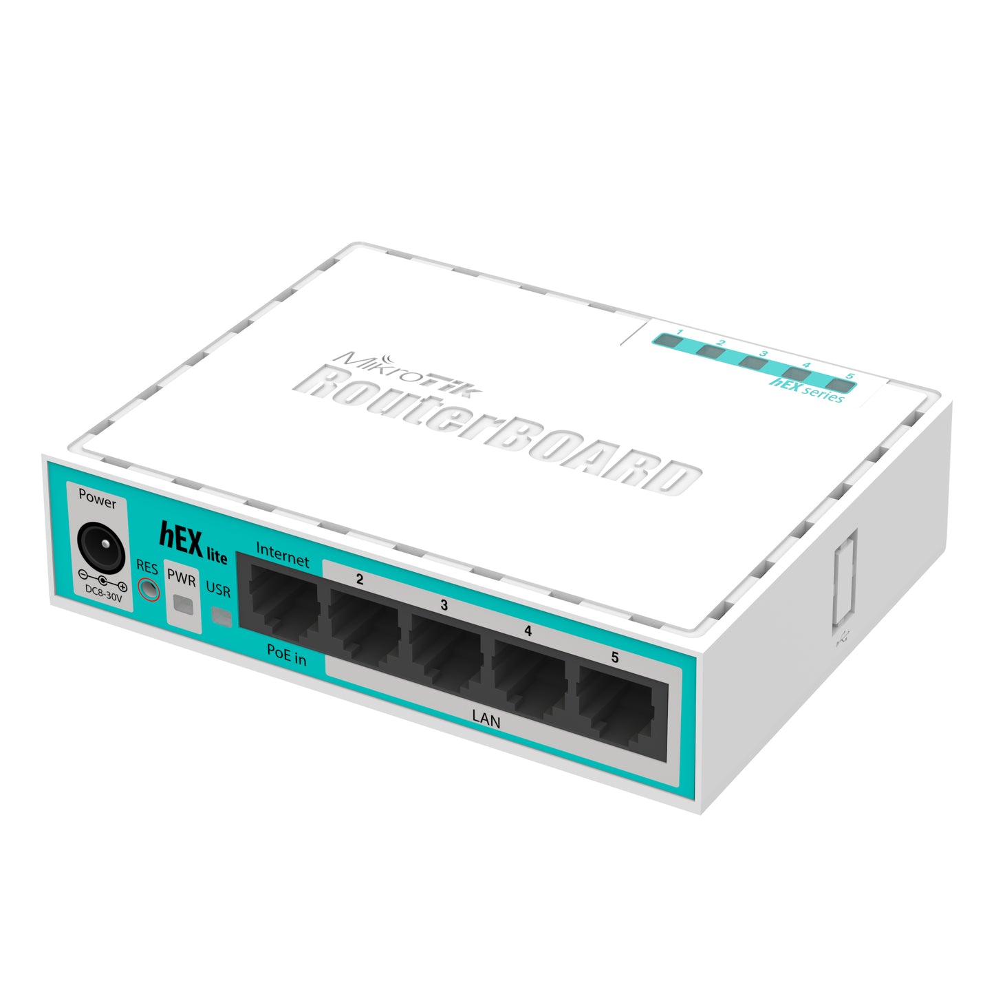 Router Mikrotik 5P Ethernet 64Gb Rb750R2 Hex Lite - Visualizzazione dettagliata