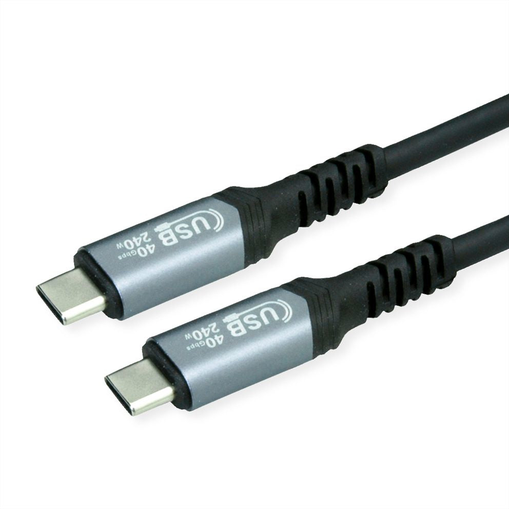 Cavo Usb 4 C C 1Mt M M Bk 240W Contatti Dorati Pd 48V 5A 40Gbit S - Visualizzazione dettagliata