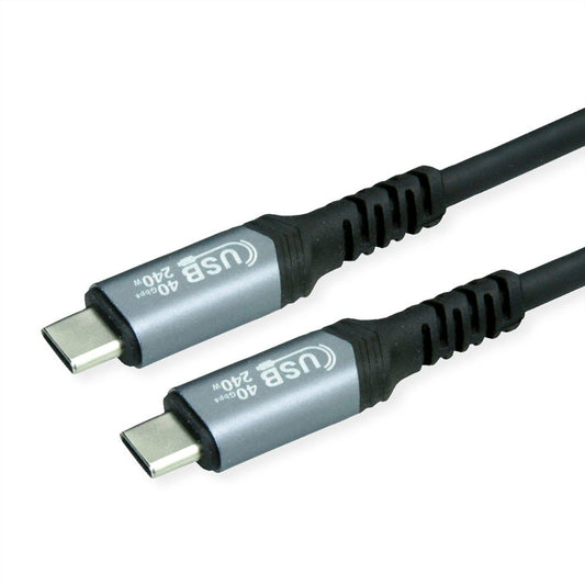 Cavo Usb 4 C C 1Mt M M Bk 240W Contatti Dorati Pd 48V 5A 40Gbit S - Visualizzazione dettagliata