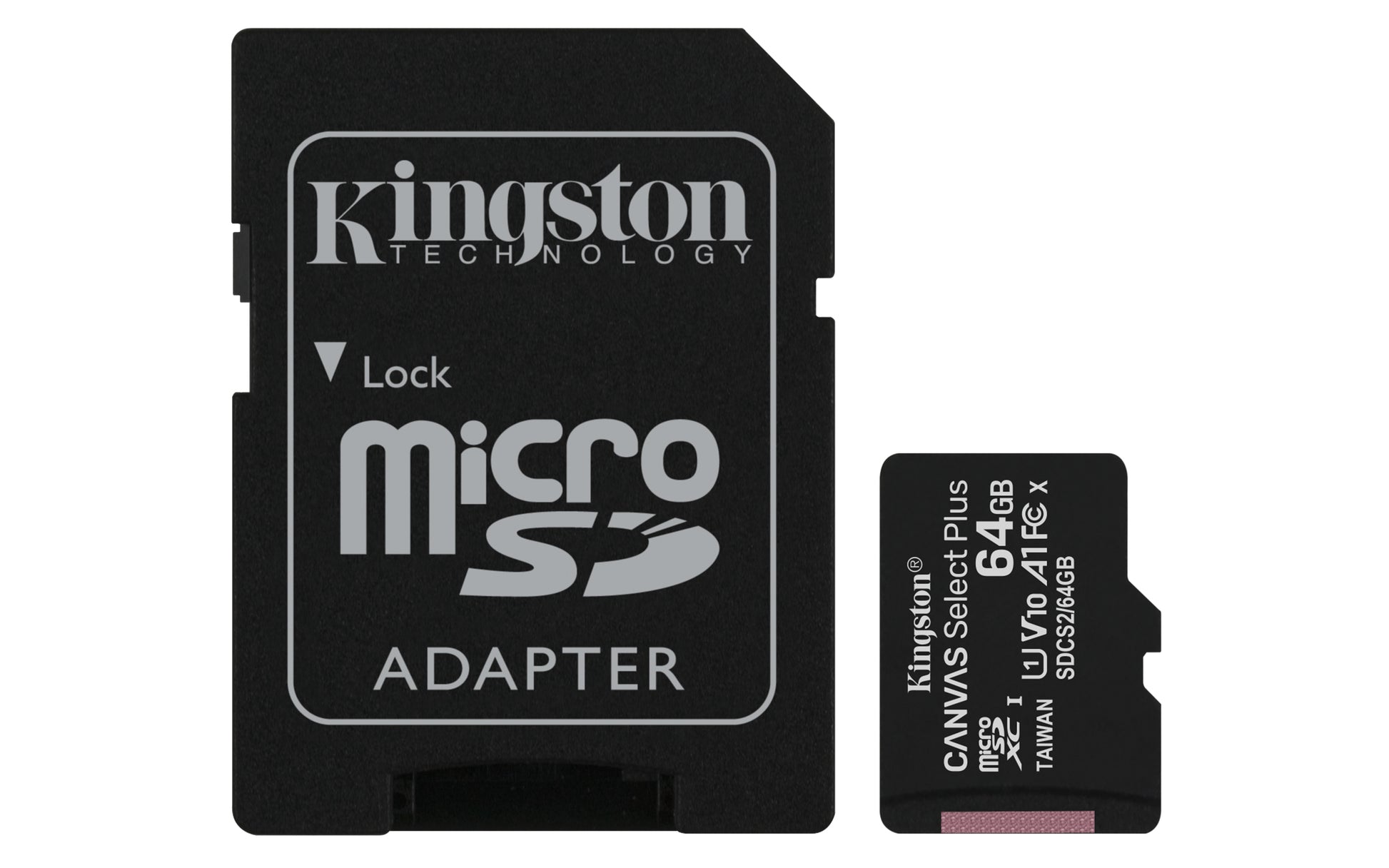 Sd Micro 64Gb Cl10 Uhs I Con Adatt 100Mb S Let 85Mb S Scrit Kingston - Visualizzazione dettagliata