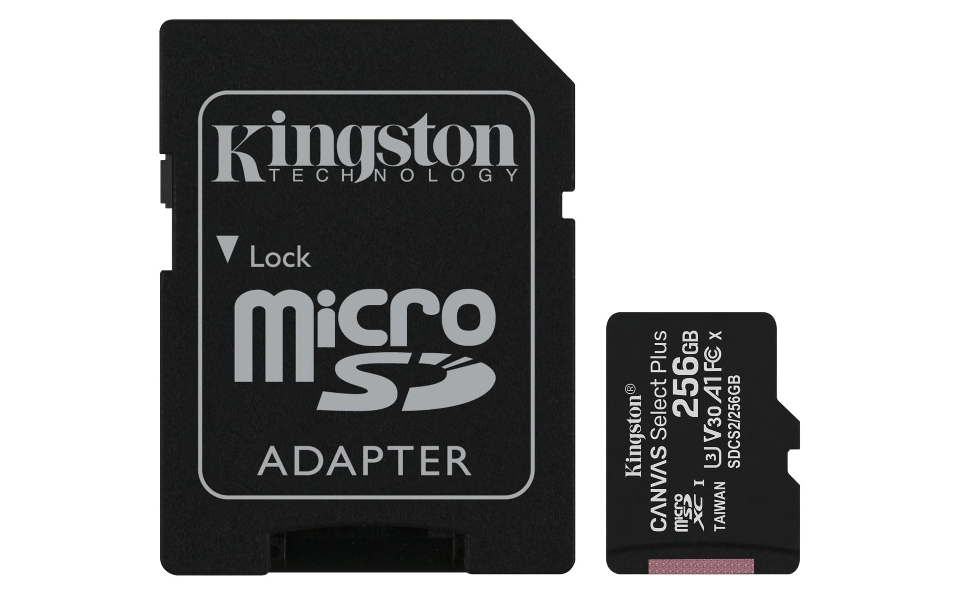 Sd Micro 256Gb Cl10 Uhs I Con Adatt 100Mb S Let 85Mb S Scrit Kingston - Visualizzazione dettagliata