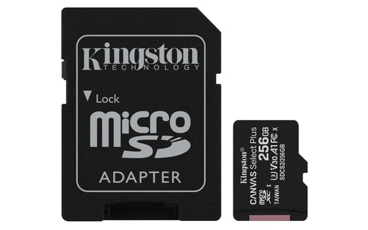Sd Micro 256Gb Cl10 Uhs I Con Adatt 100Mb S Let 85Mb S Scrit Kingston - Visualizzazione dettagliata