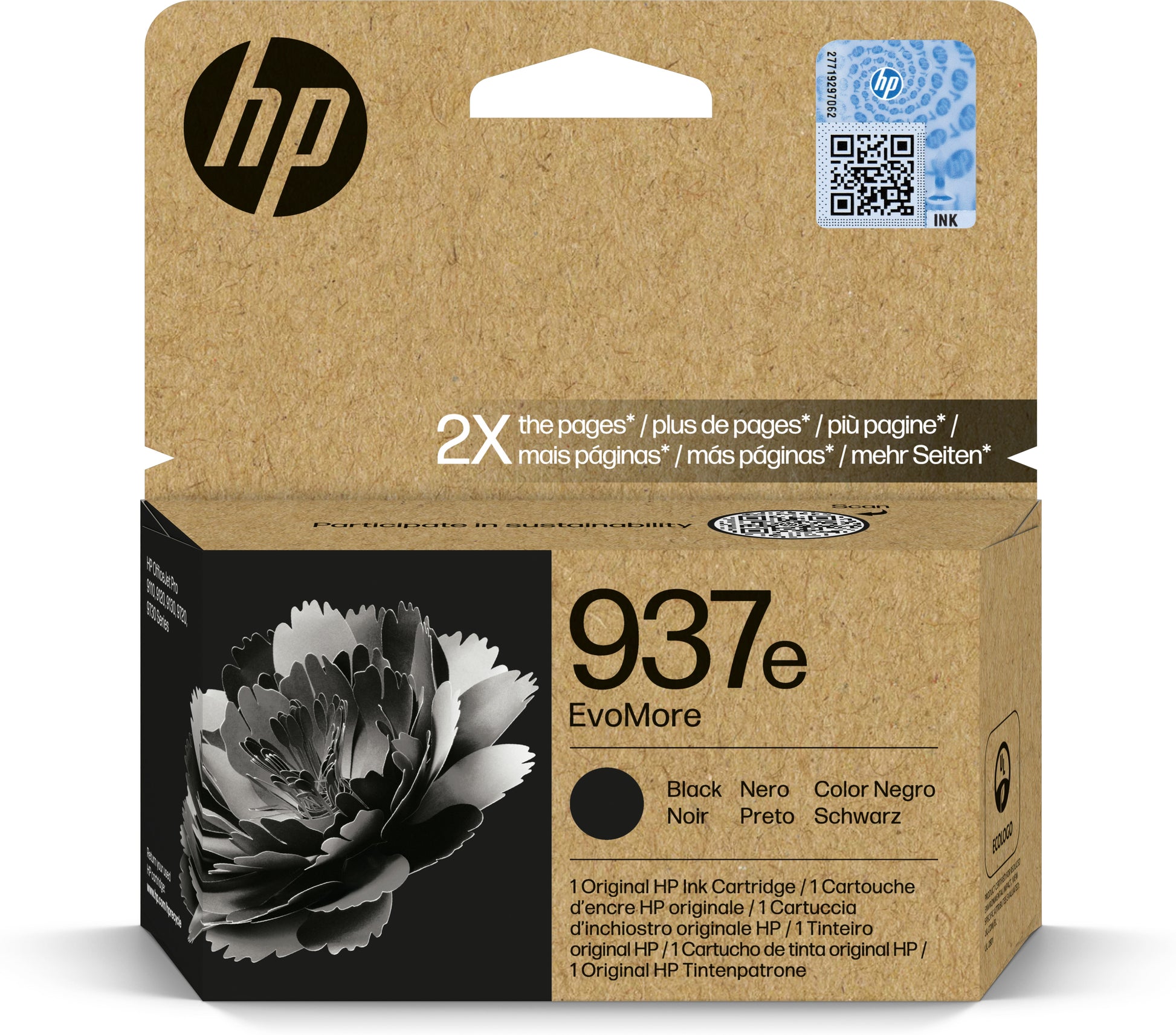 Ink 937E Nero Officejet Pro 9120 3100Pag - Visualizzazione dettagliata