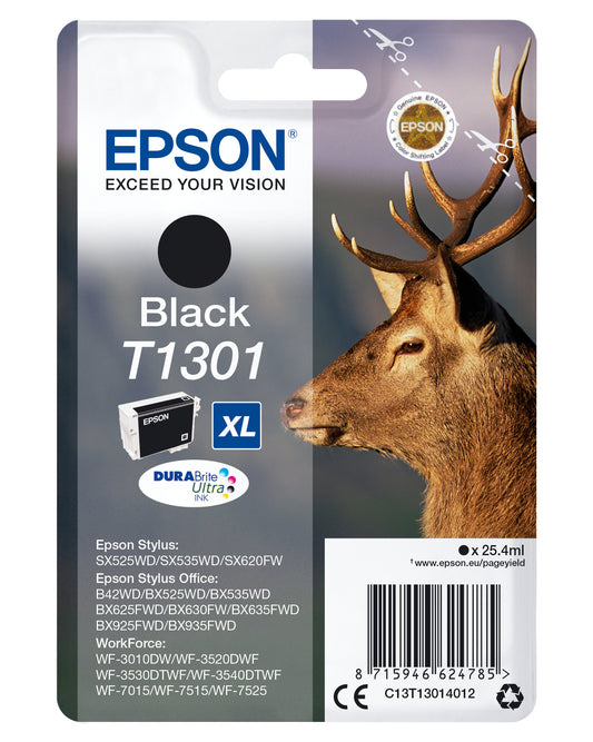 Ink Epson T1301 Nero Per Stylus Bx325Wd Sx525Wd 620Fw - Visualizzazione dettagliata