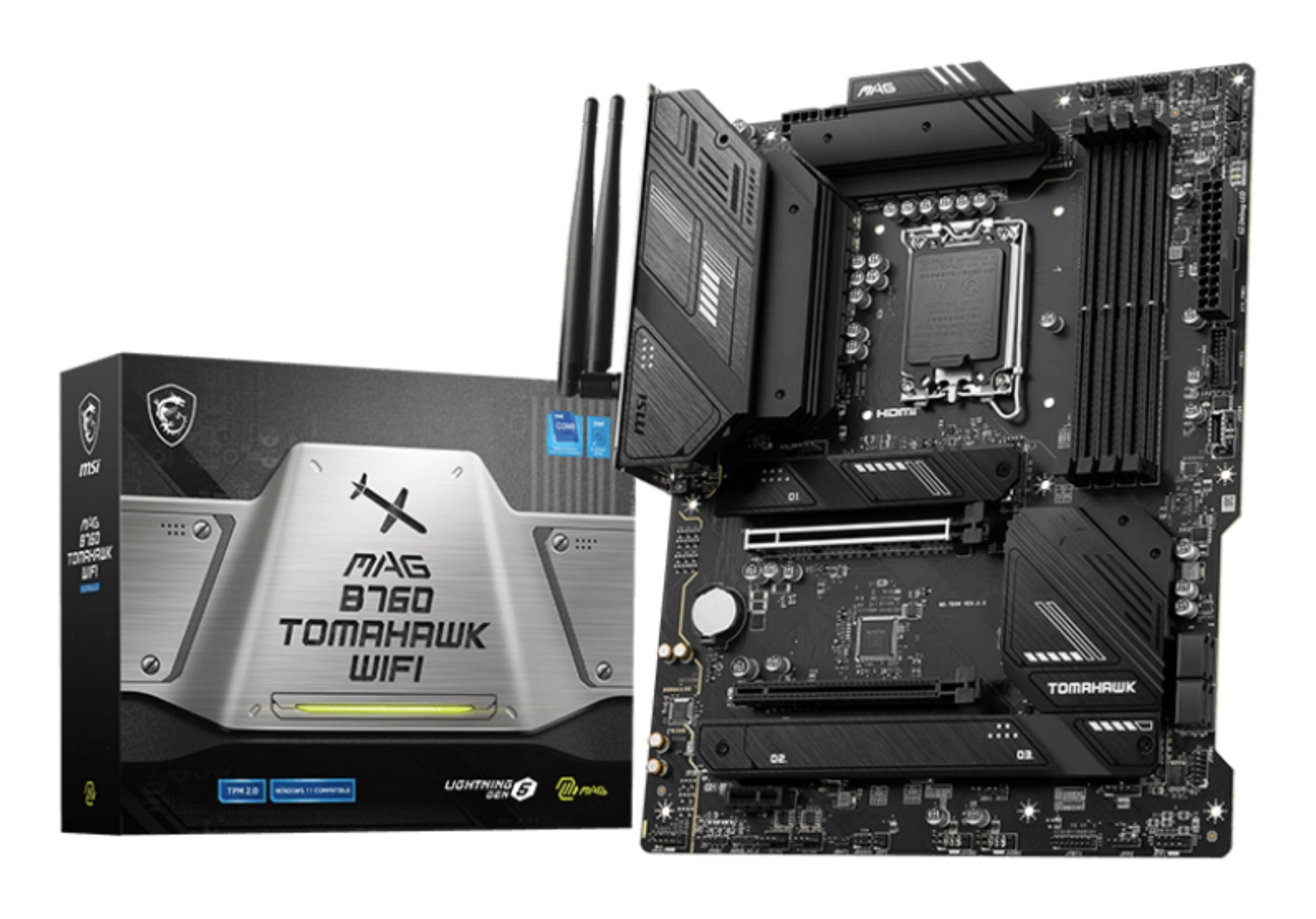 Mb Msi Mag B760 Tomahawk Wifi S1700 4D5 3M 2 4S3 U3 2 Gbl H D Atx Ddr5 - Visualizzazione dettagliata