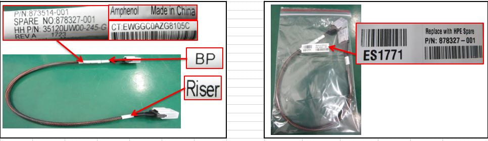 Cavo Hpe 1U Gen10 4 Lff 4Lff Embed Fio Cable - Visualizzazione dettagliata