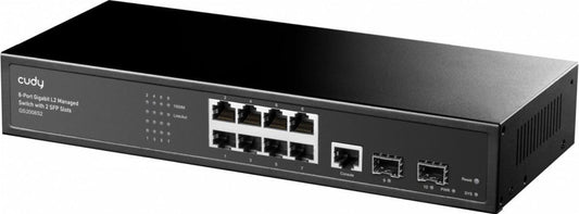Switch 8P Gigabit Layer 2 2 Sfp - Visualizzazione dettagliata