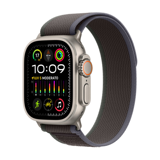 Watch 49Mm Ultra 2 Cellular Titanio Blu Nero Trail Loop M L - Visualizzazione dettagliata