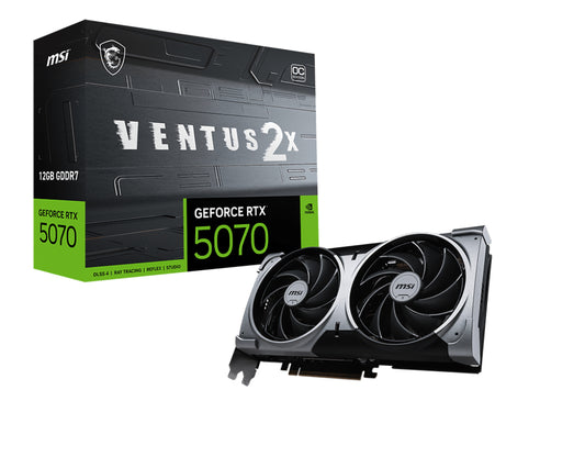 Vga Msi Rtx 5070 Ventus 2X Oc 12G 12Gb Gddr7 256Bit 1H 3Dp - Visualizzazione dettagliata