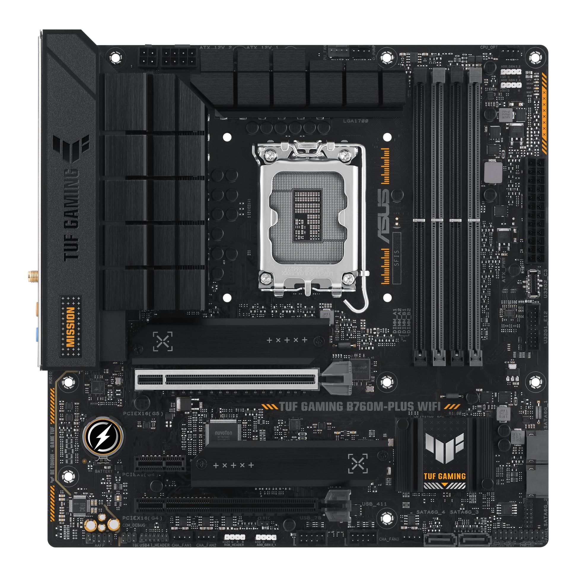 Mb Asus Tuf Gaming B760M Plus Wifi 1700 4D5 4S3 2M 2 2Pcie U3 2 Dp Hd - Visualizzazione dettagliata