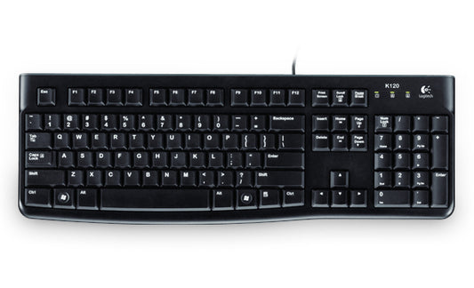 Tastiera K120 Log Oem Black Usb Slim - Visualizzazione dettagliata