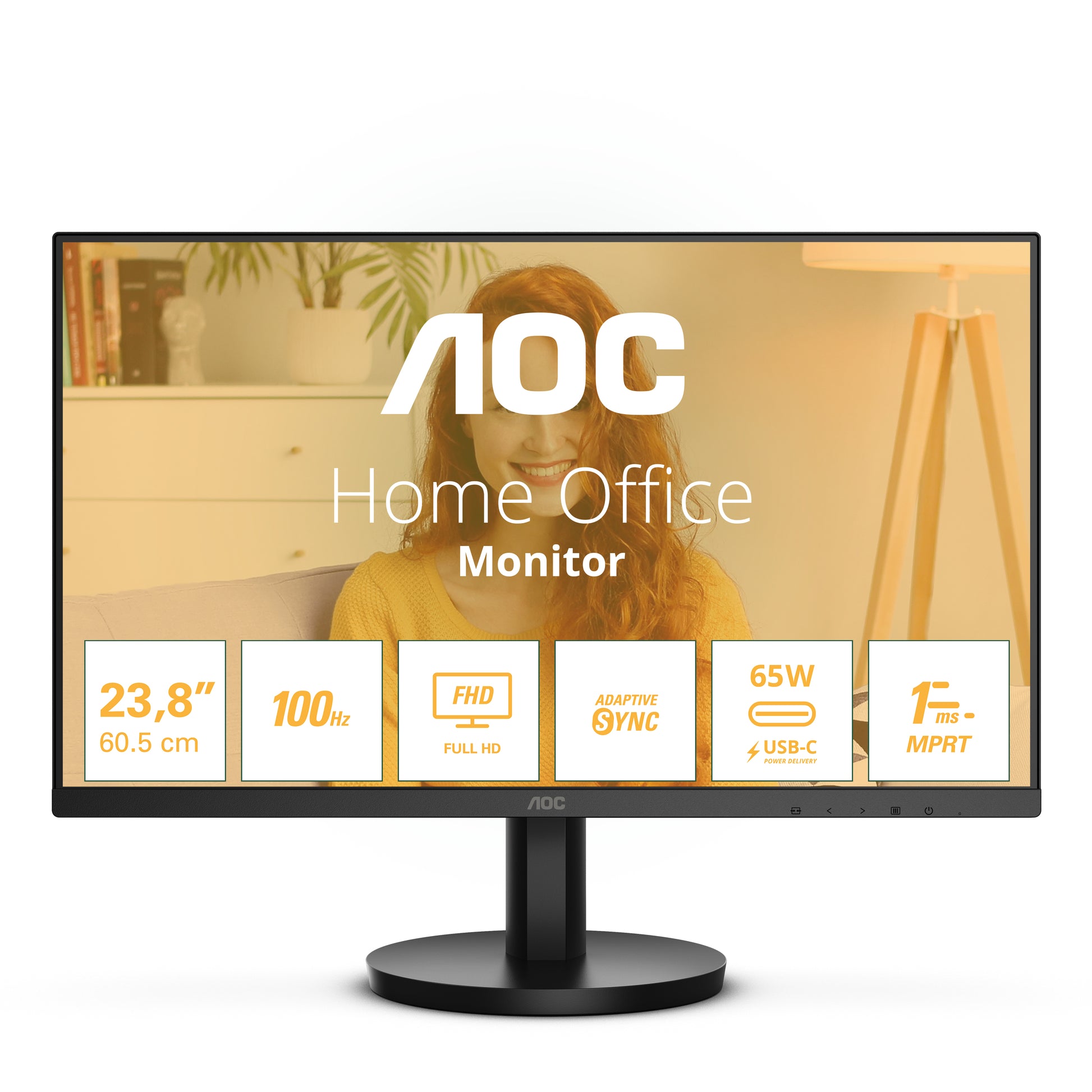 Mon 24 Ips 100Hz Usb C Hdmi Mm Aoc 24B3Ca2 - Visualizzazione dettagliata
