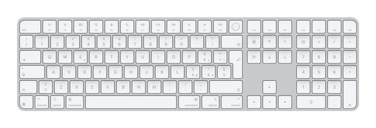 Tastiera Magic Apple Keyboard Bianc Touch Id Tast Numerico Usbc - Visualizzazione dettagliata