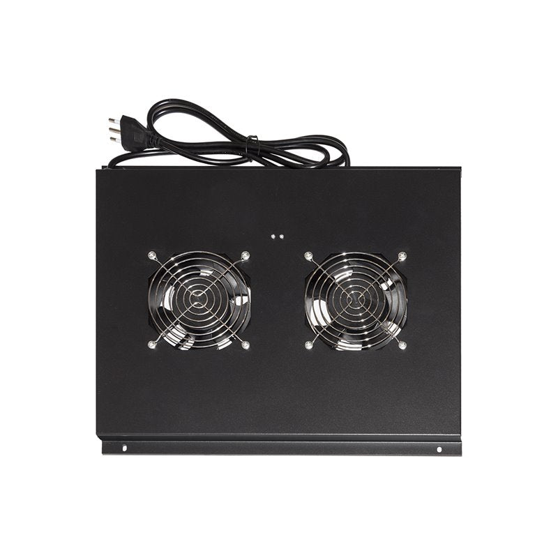 Armadio Rack Kit 4 Ventole Con Term Ostato Per Armadi Rack 22 24U Nero - Visualizzazione dettagliata