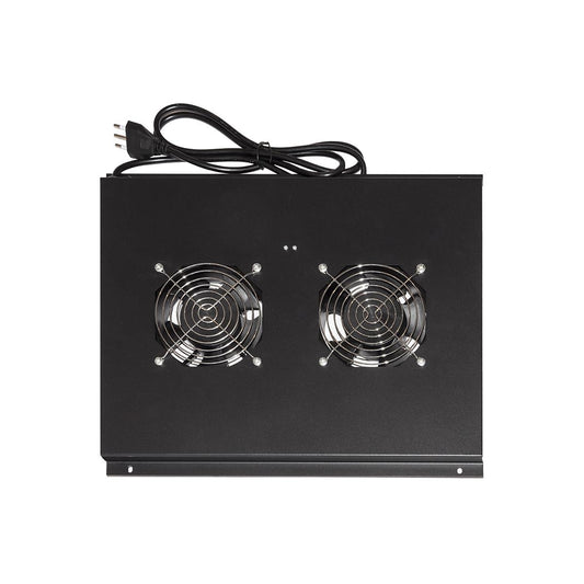 Armadio Rack Kit 2 Ventole Soffitto Armadi 22 24U Prof 600Mm Nero - Visualizzazione dettagliata