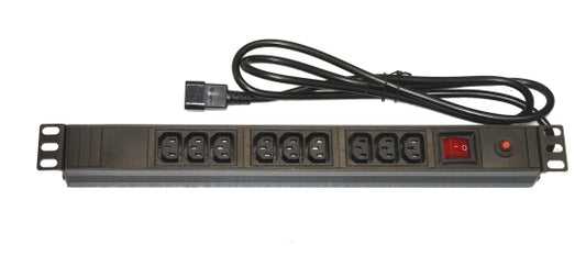 Armadio Rack Multipresa 9 Prese 19 Femmine Iec C13 Con Interruttore - Visualizzazione dettagliata