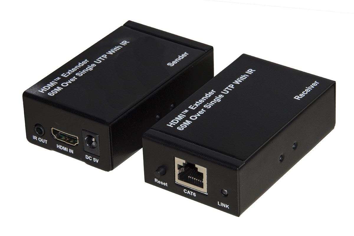Extender Hdmi Tramite Cavo Rete Cat 5 6 Fino 60Mt Infrarosso Telecomand - Visualizzazione dettagliata