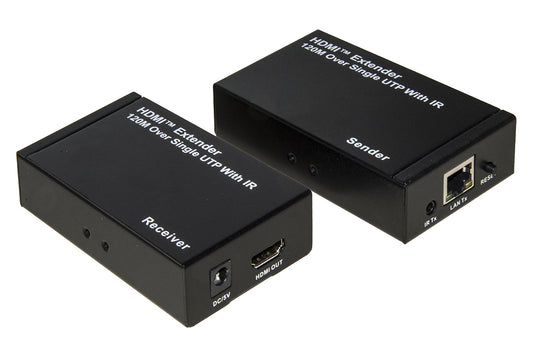 Extender Hdmi Tramite Cavo Rete Cat 5 6 Fino 120Mt Infrarosso Telecoman - Visualizzazione dettagliata