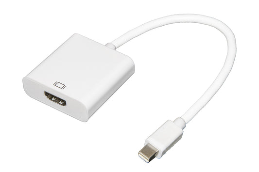 Adattatore Mini Dp Hdmi M F Con Cavo 0 15Cm Bianco - Visualizzazione dettagliata