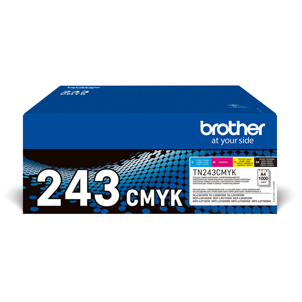 Toner Brother Tn243Cmyk Multipack Per Hl L3210Cw 4X1 000Pg - Visualizzazione dettagliata