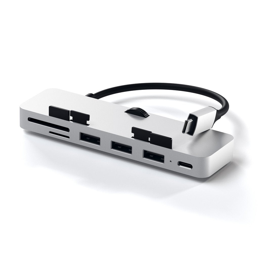 Hub Pro Type C Clamp Imac Imacpro Multiport 3Usb Usbc Sd Silver - Visualizzazione dettagliata