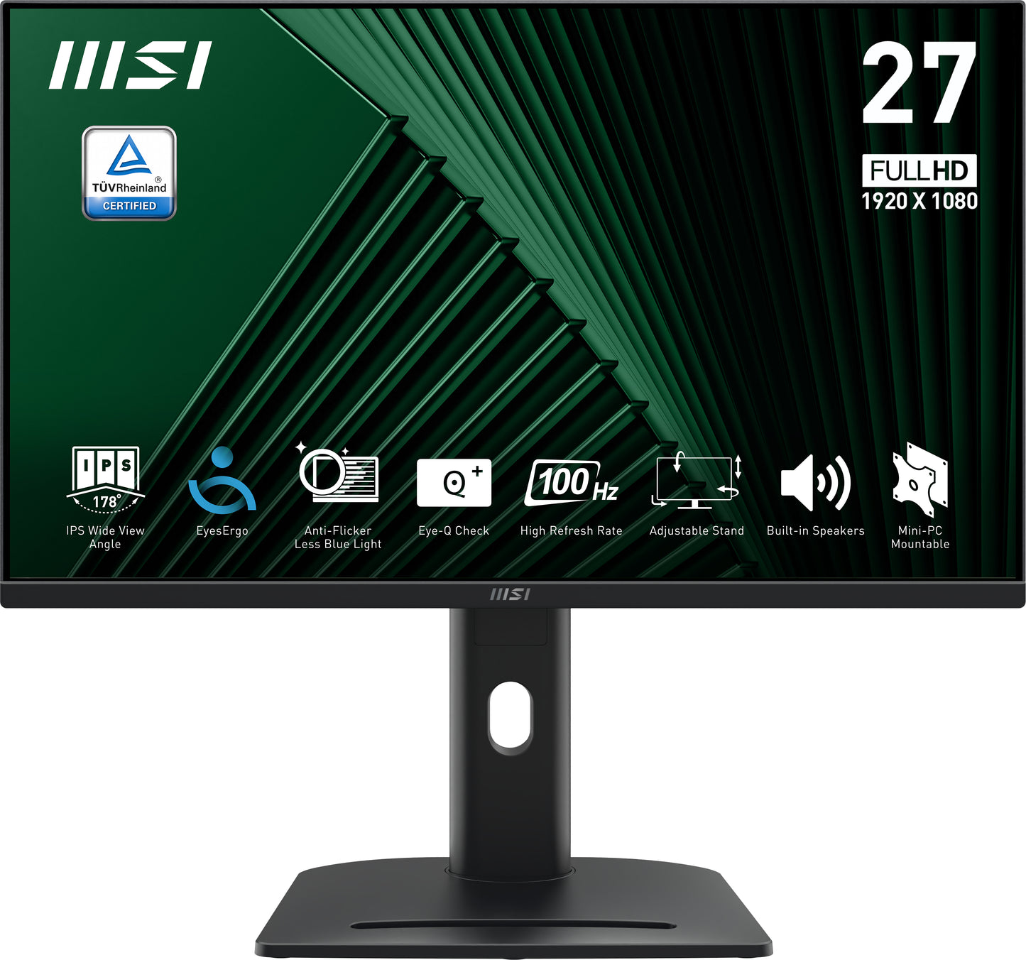 Mon 27Ips Fhd Bk Mm Pivot Msi Pro Mp275Pg 1Ms 100Hz - Visualizzazione dettagliata