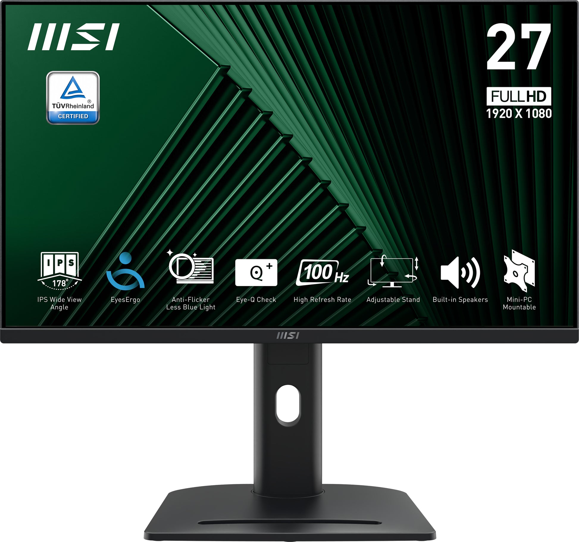 Mon 27Ips Fhd Bk Mm Pivot Msi Pro Mp275Pg 1Ms 100Hz - Visualizzazione dettagliata