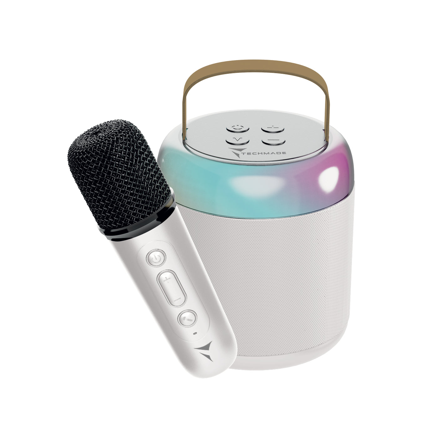 Karaoke Techmade Bt Speaker Mic Bia Nco Sd Slot Batteria 500Mah Lithium - Visualizzazione dettagliata