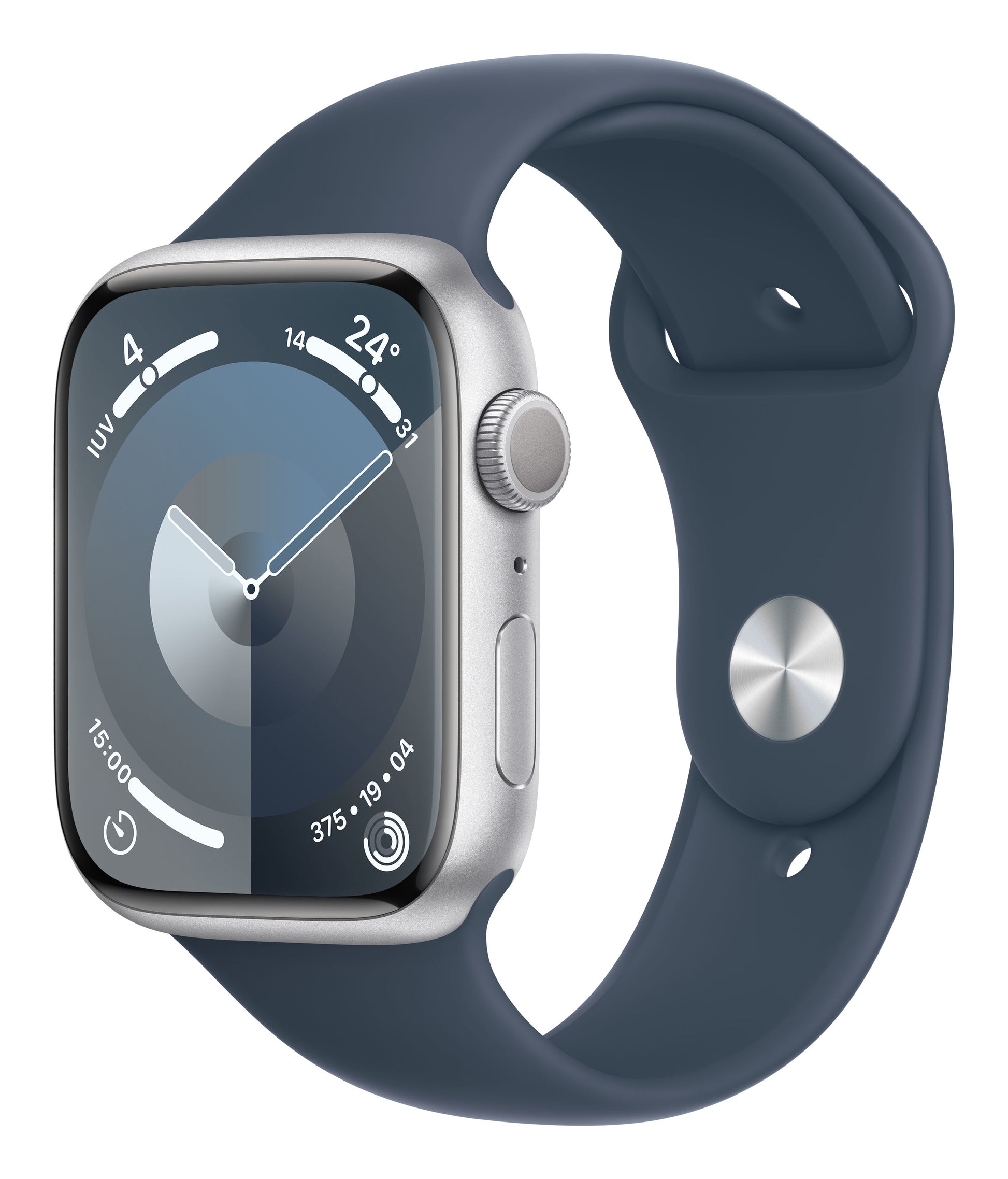 Watch 9 45Mm Gps Allumin Silver Blu Tempesta Sport M L - Visualizzazione dettagliata