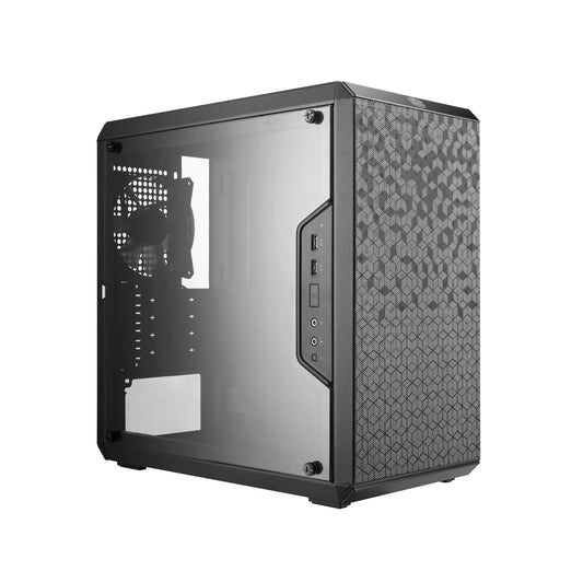 Case Mid Tower No Psu Masterbox Q300L 2Usb3 Black Window Panel - Visualizzazione dettagliata