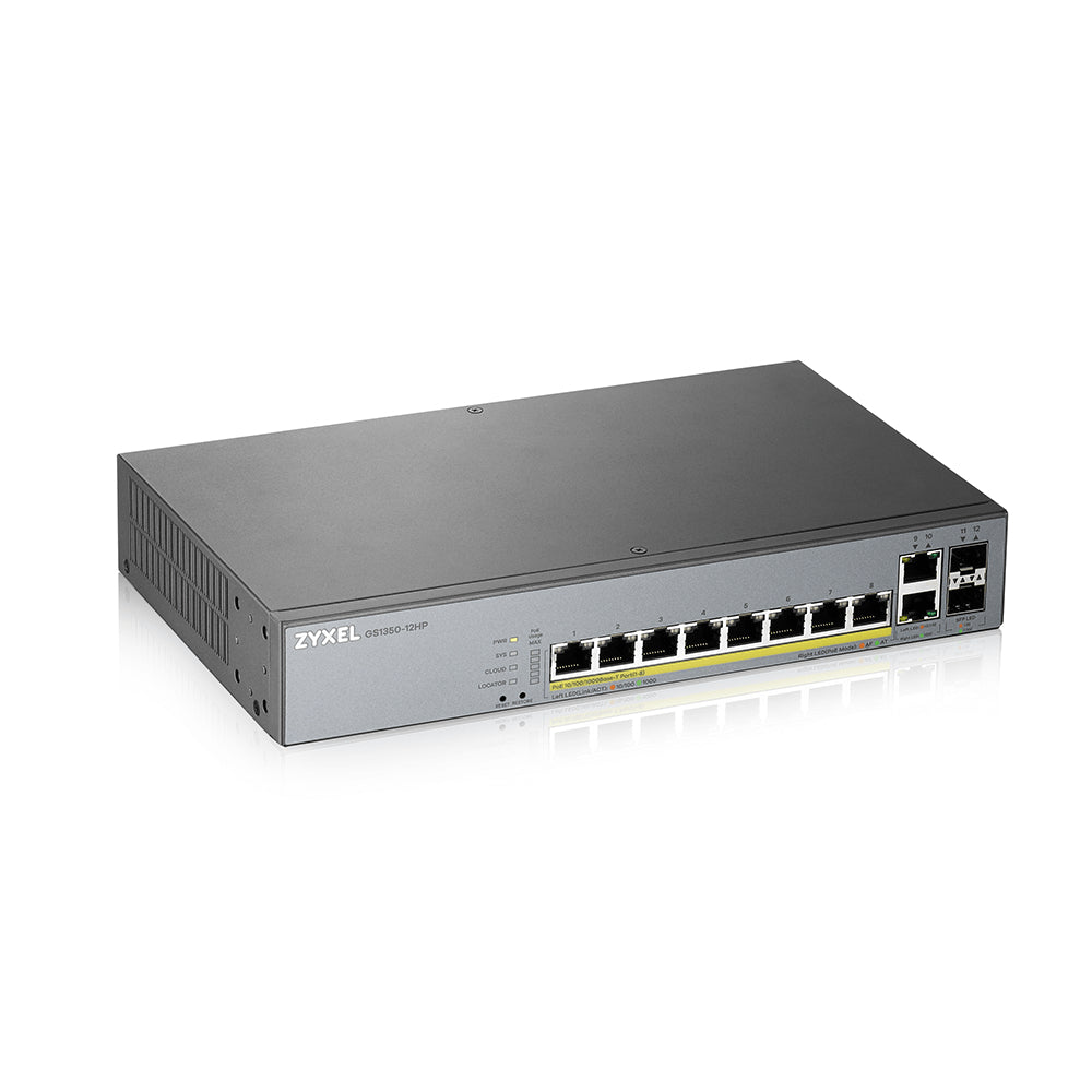 Switch 12P Nebulaflex Per Cctv 8P Poe 2P Sfp 2Gbt Uplink - Visualizzazione dettagliata