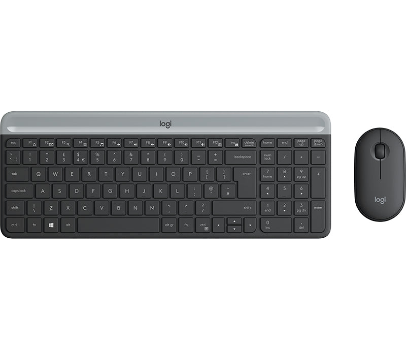 Tastiera Mk470 Log Wireless Mouse Nera Ricevitore Usb - Visualizzazione dettagliata