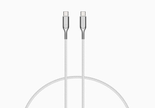 Cavo Armoured 3 1 Usb C Usb C 1M Wh Ite 5A 100W Cygnett - Visualizzazione dettagliata