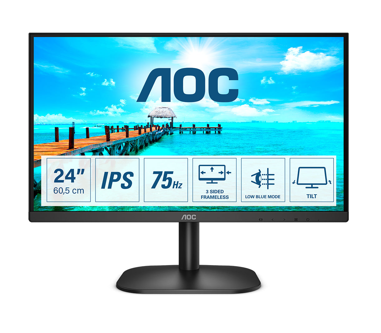 Mon 23 8Ips Vga Hdmi 24B2Xh Aoc 16 9 - Visualizzazione dettagliata